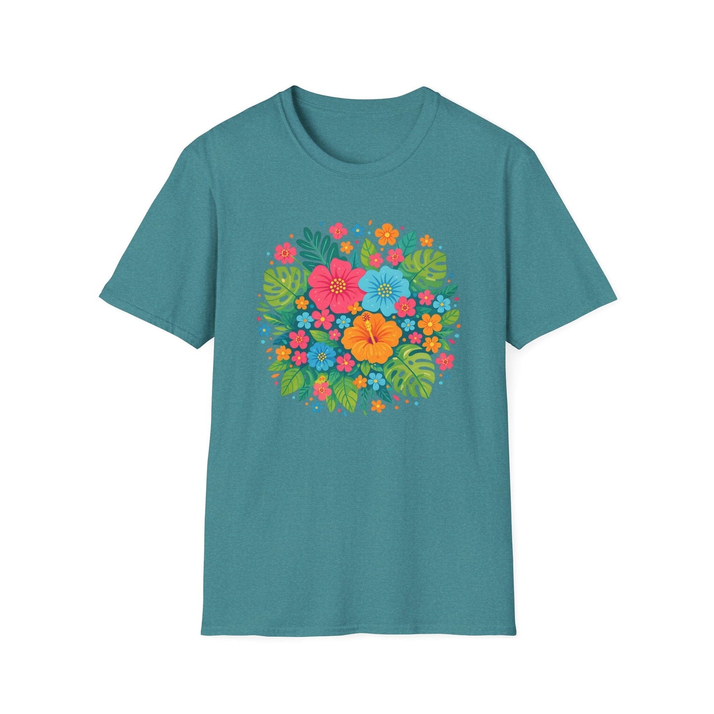 Tropical Bloom Floral Shirt | Bright Botanical Spring Design