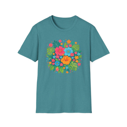 Tropical Bloom Floral Shirt | Bright Botanical Spring Design