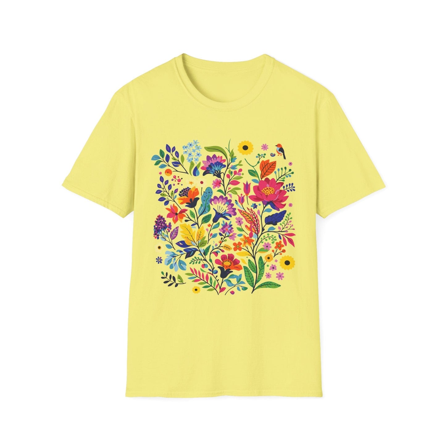 Bloom & Bright Spring Floral Shirt | Colorful Botanical Graphic Tee