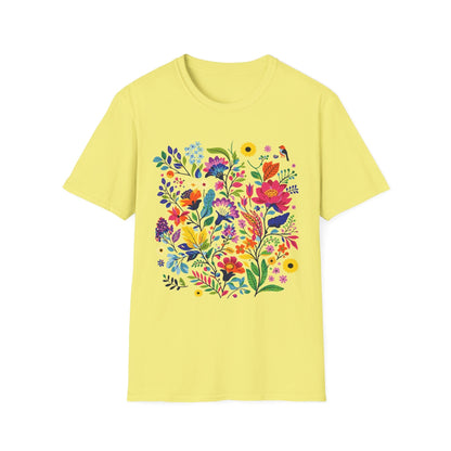 Bloom & Bright Spring Floral Shirt | Colorful Botanical Graphic Tee