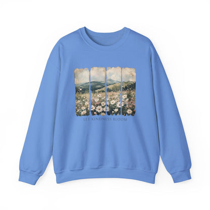 Let Kindness Bloom Shirt | Watercolor Floral Landscape Sweatshirt