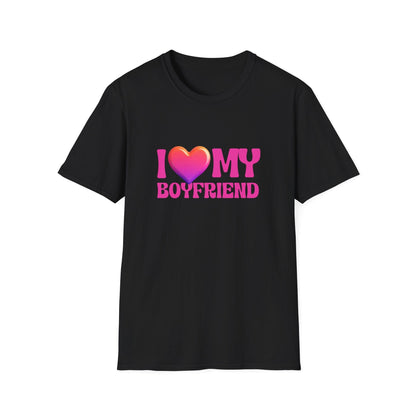 I Love My Boyfriend Valentine Shirt | Cute Heart Graphic Tee