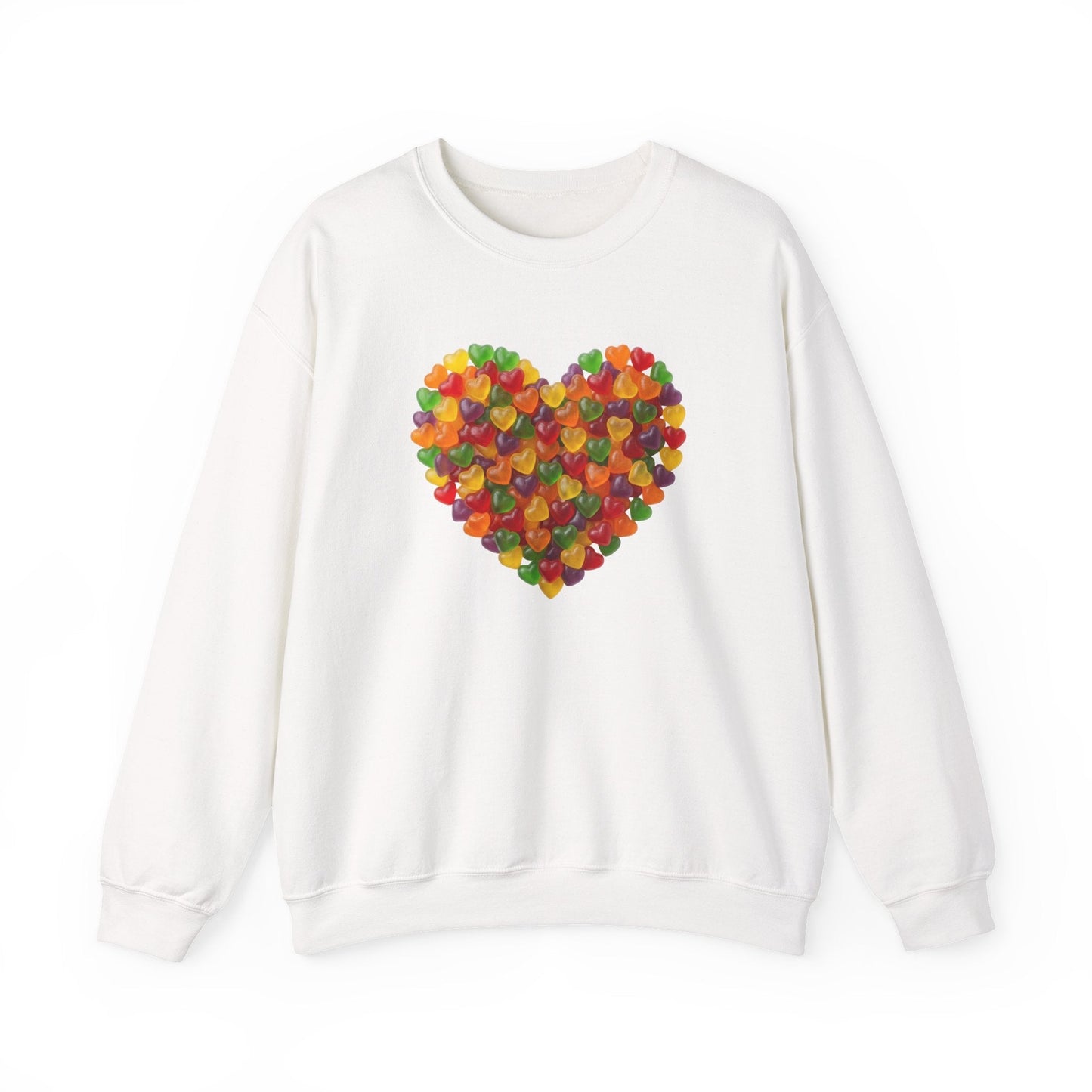Candy Heart Love Shirt | Colorful Gummy Heart Valentine Sweatshirt