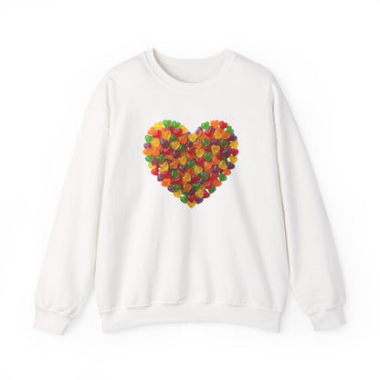 Candy Heart Love Shirt | Colorful Gummy Heart Valentine Sweatshirt