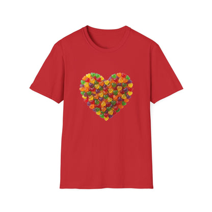 Candy Heart Love Shirt | Colorful Gummy Heart Valentine Tee