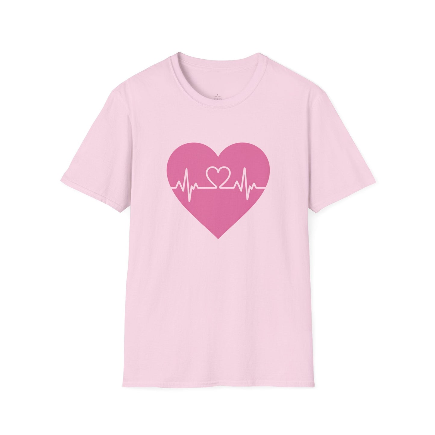 Heartbeat Love Valentine Shirt | Heart Pulse Graphic Tee