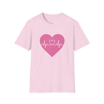 Heartbeat Love Valentine Shirt | Heart Pulse Graphic Tee