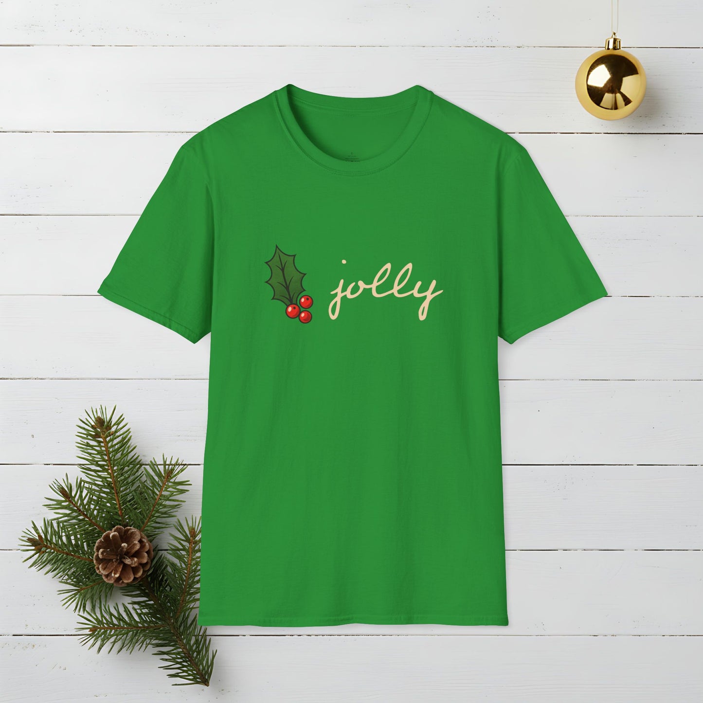 Holly Jolly T-Shirt — Holly Jolly Holiday Graphic Tee