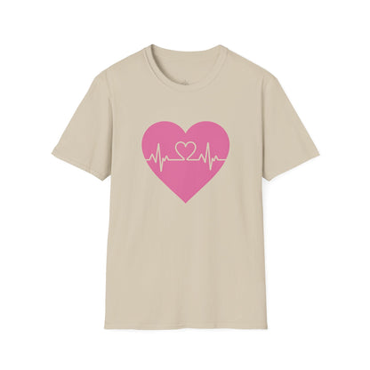 Heartbeat Love Valentine Shirt | Heart Pulse Graphic Tee