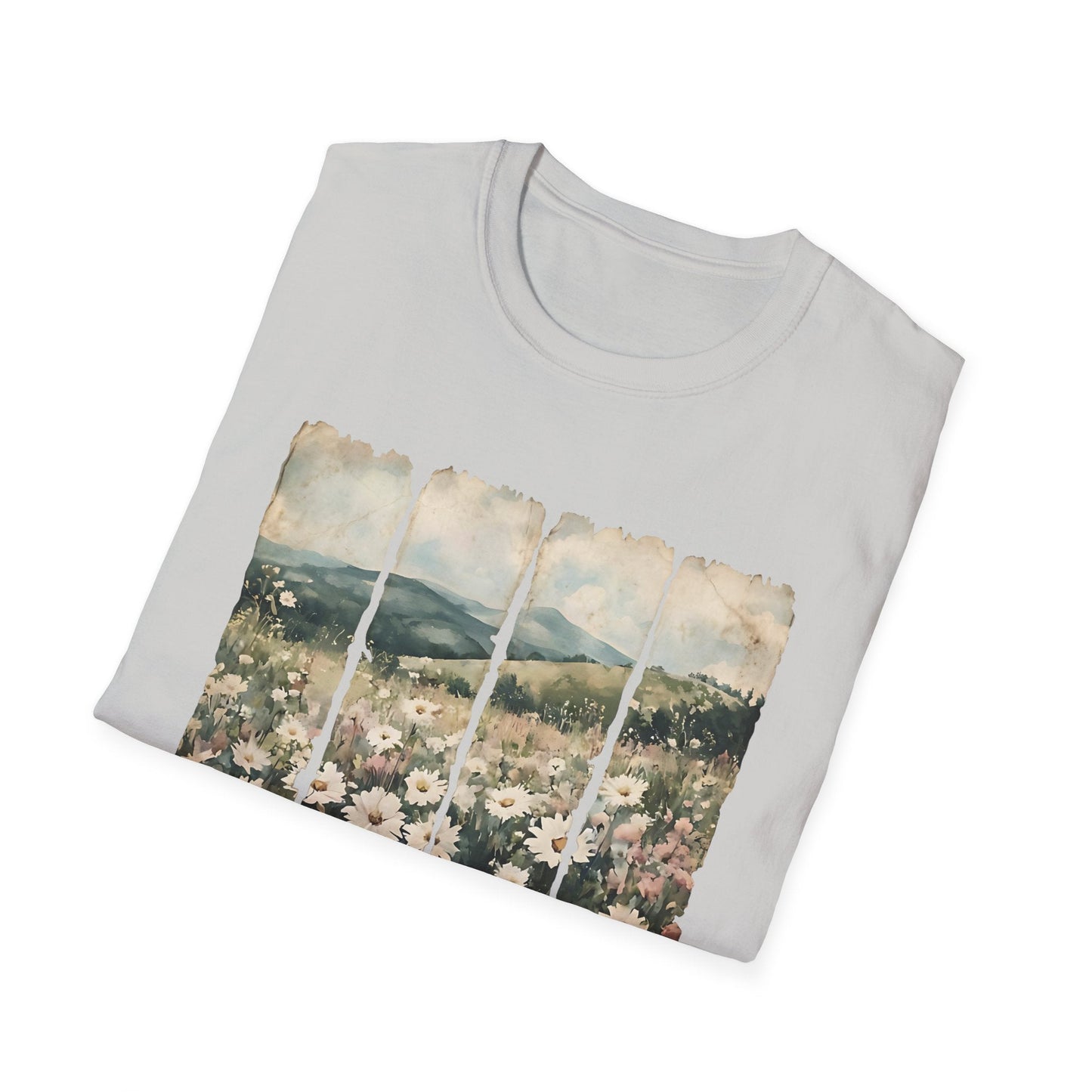 Let Kindness Bloom Shirt | Watercolor Floral Landscape Graphic Tee