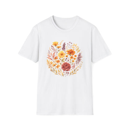 Soft Spring Floral Bouquet Shirt | Watercolor Wildflower Graphic Tee