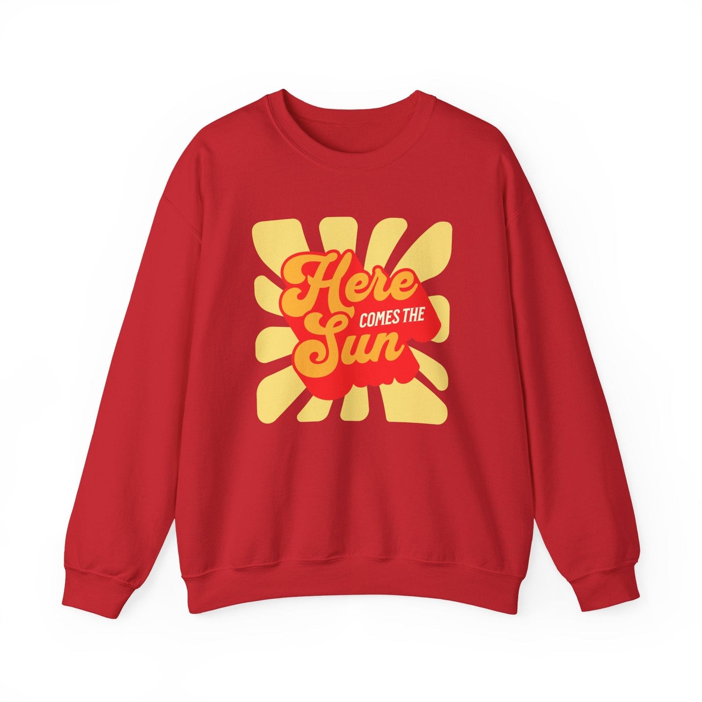 Here Comes the Sun – Retro Sunburst Sweatshirt