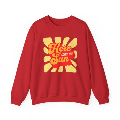 Here Comes the Sun – Retro Sunburst Sweatshirt