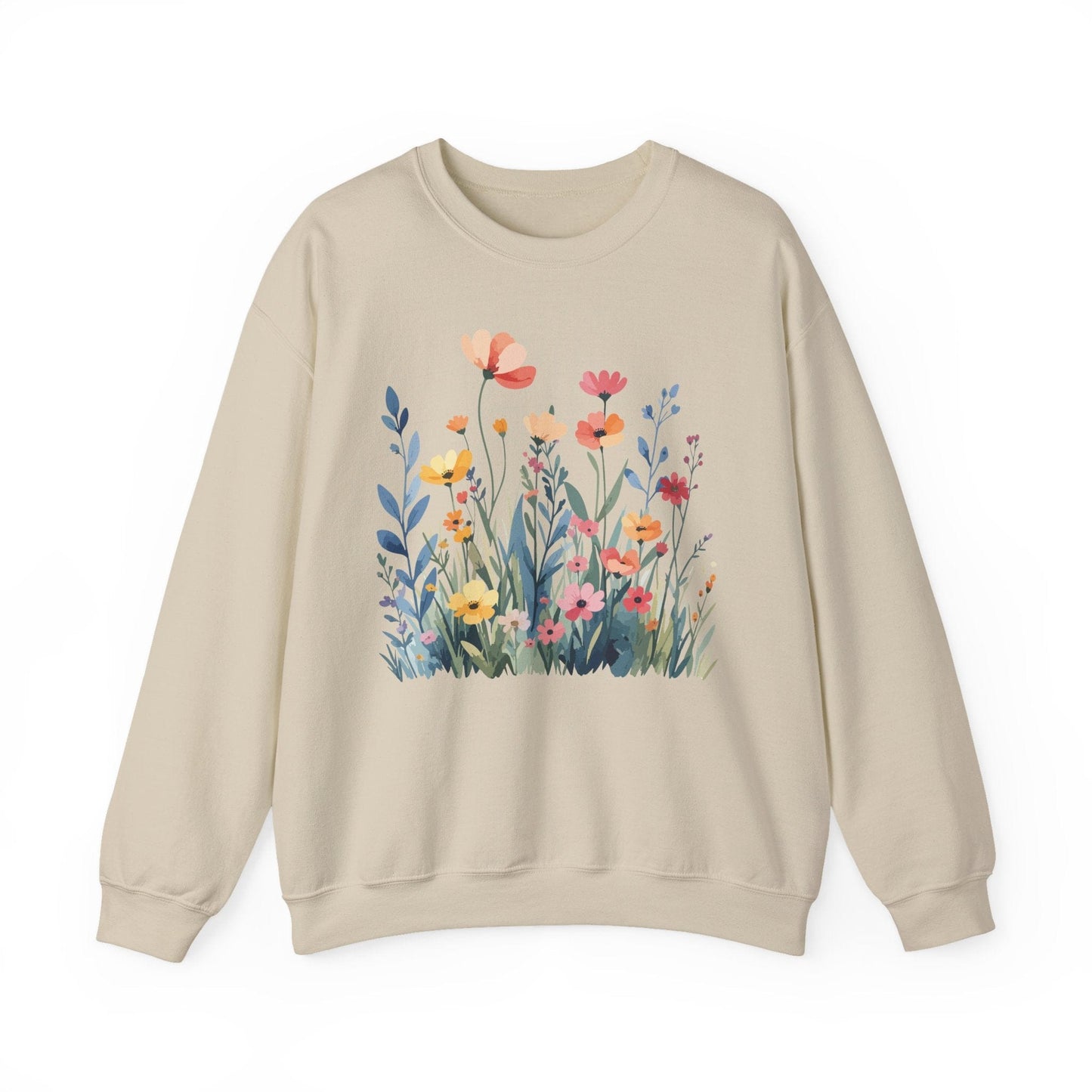 Wildflower Meadow Sweatshirt | Soft Spring Floral Design