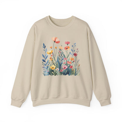 Wildflower Meadow Sweatshirt | Soft Spring Floral Design