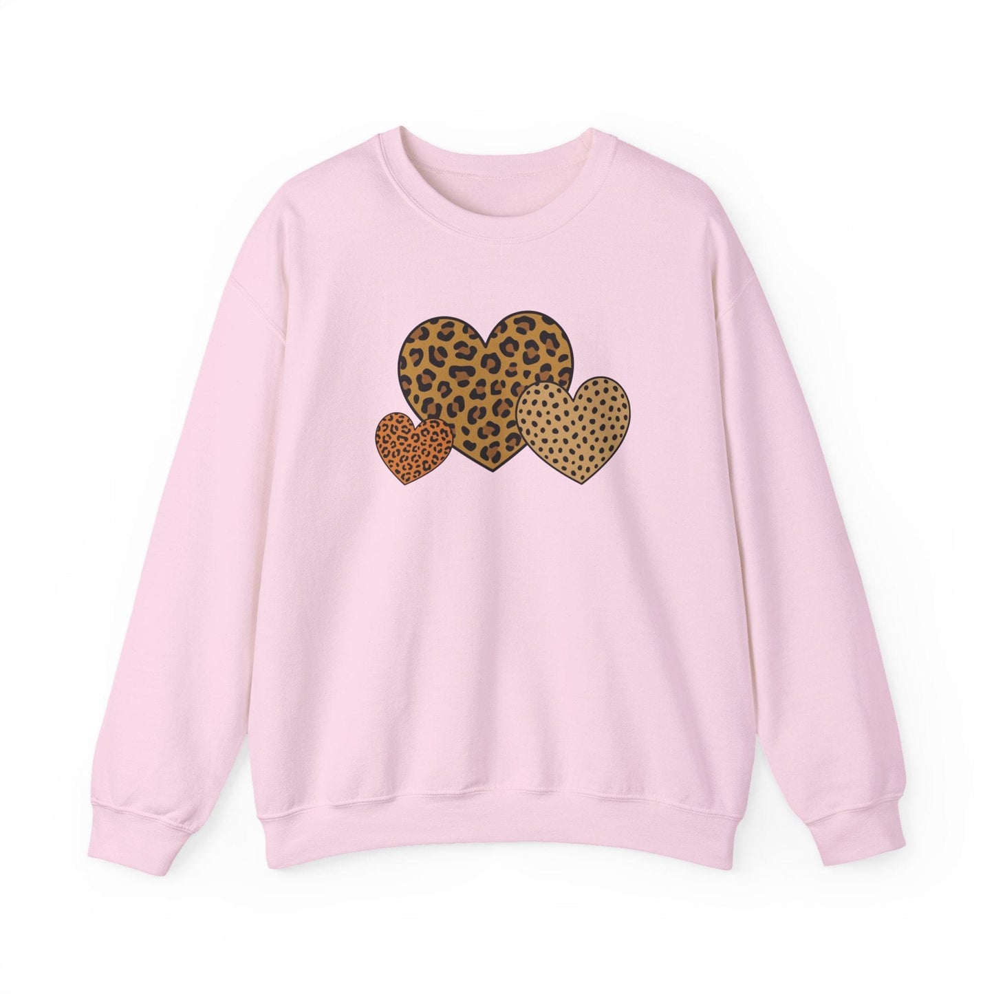 Leopard Heart Valentine Shirt | Trendy Animal Print Valentine Sweatshirt