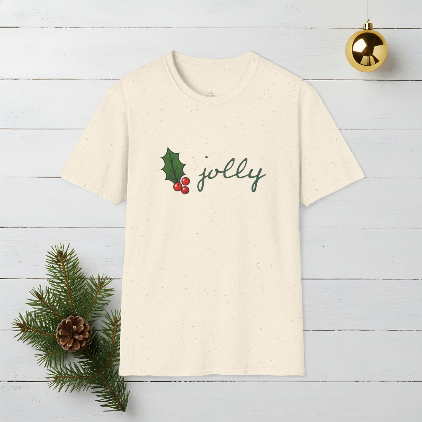 Holly Jolly T-Shirt — Holly Jolly Holiday Graphic Tee