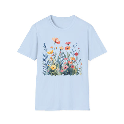 Wildflower Meadow t-shirt | Soft Spring Floral Design