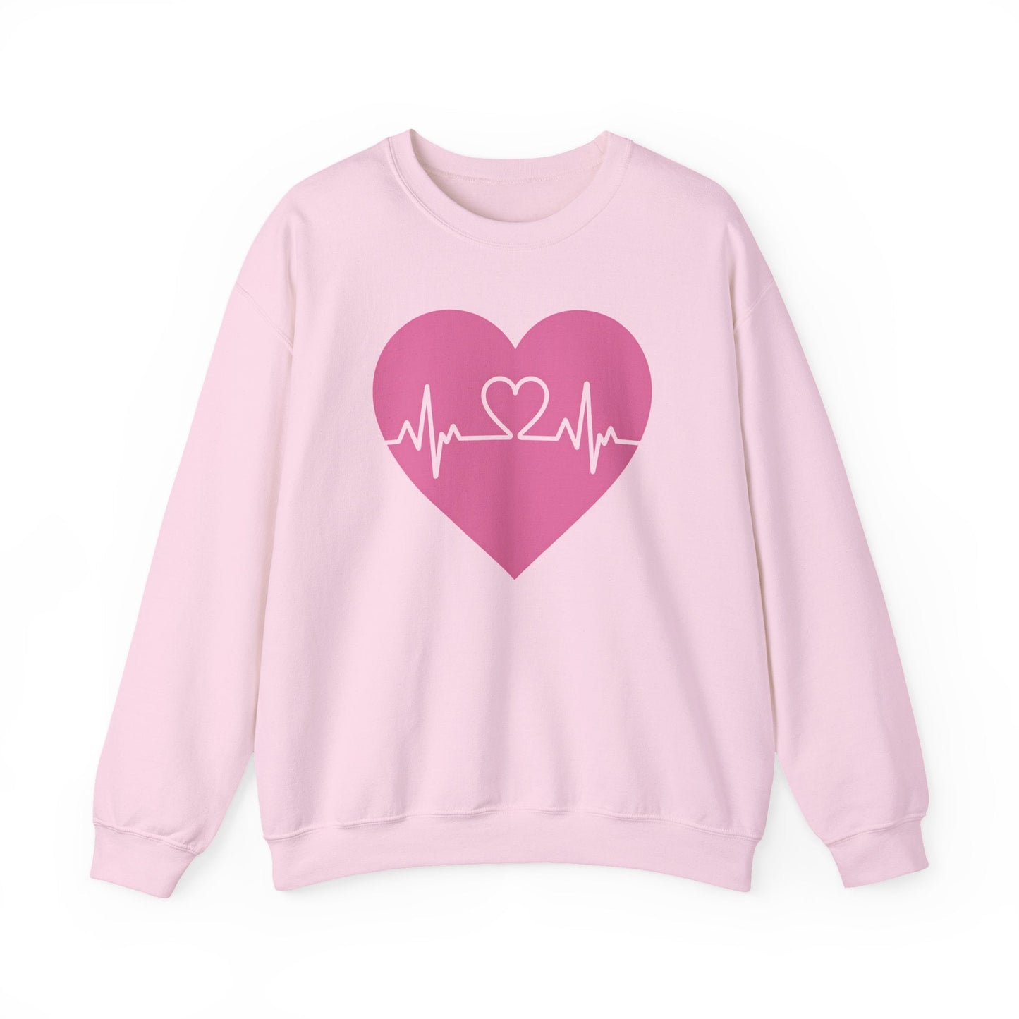 Heartbeat Love Valentine Shirt | Heart Pulse Graphic Sweatshirt