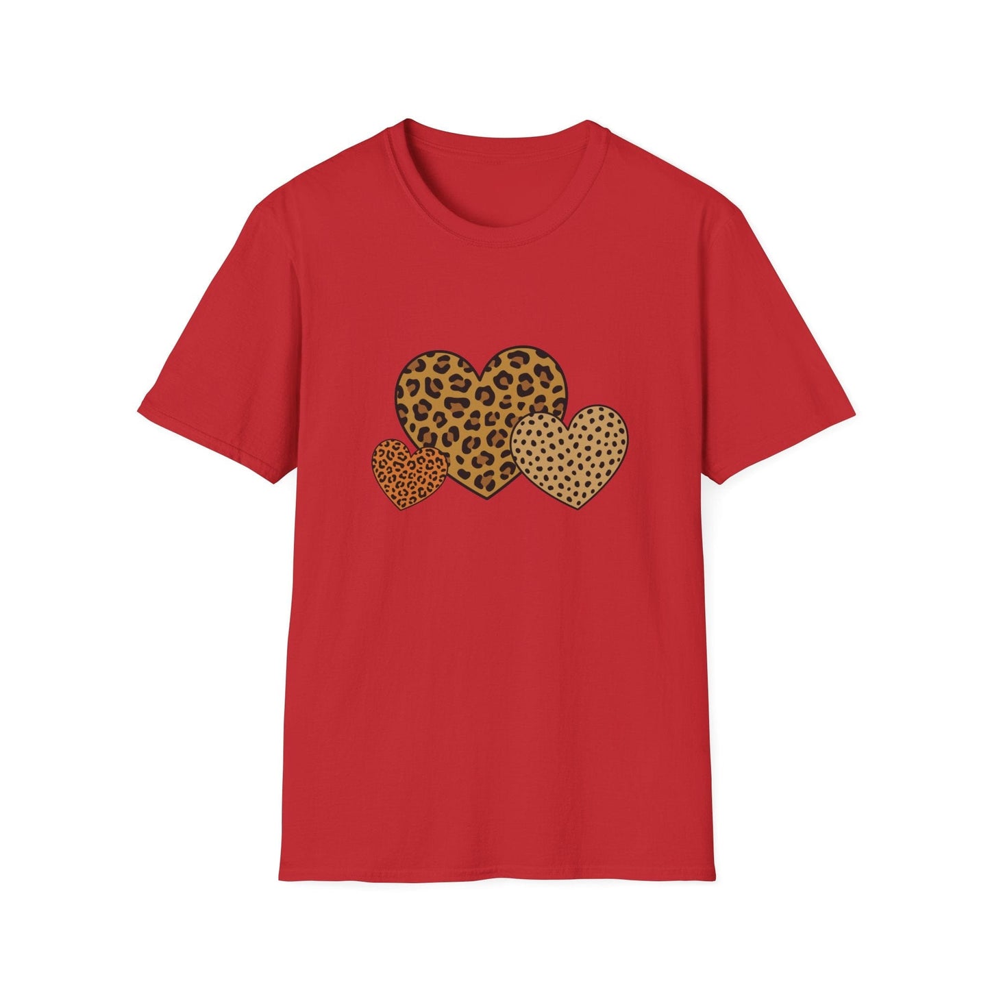 Leopard Heart Valentine Shirt | Trendy Animal Print Valentine Tee