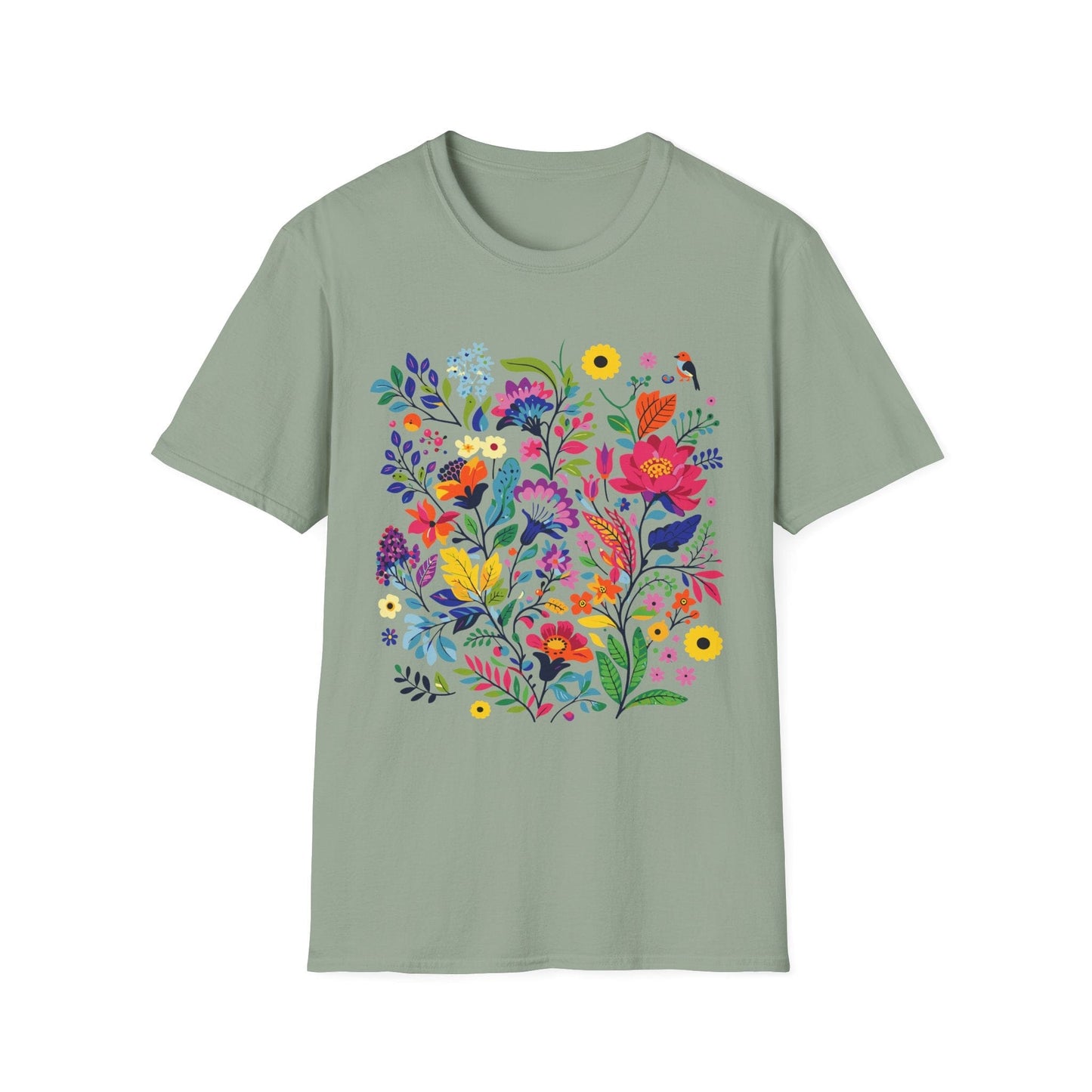 Bloom & Bright Spring Floral Shirt | Colorful Botanical Graphic Tee