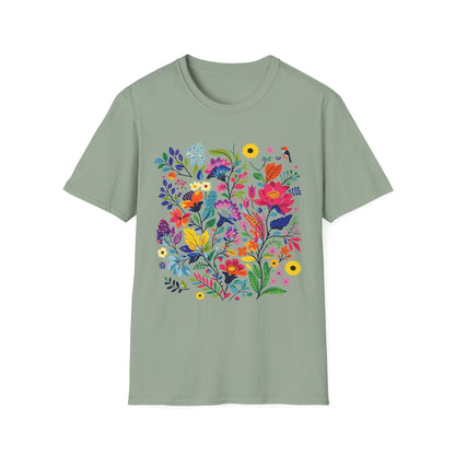 Bloom & Bright Spring Floral Shirt | Colorful Botanical Graphic Tee