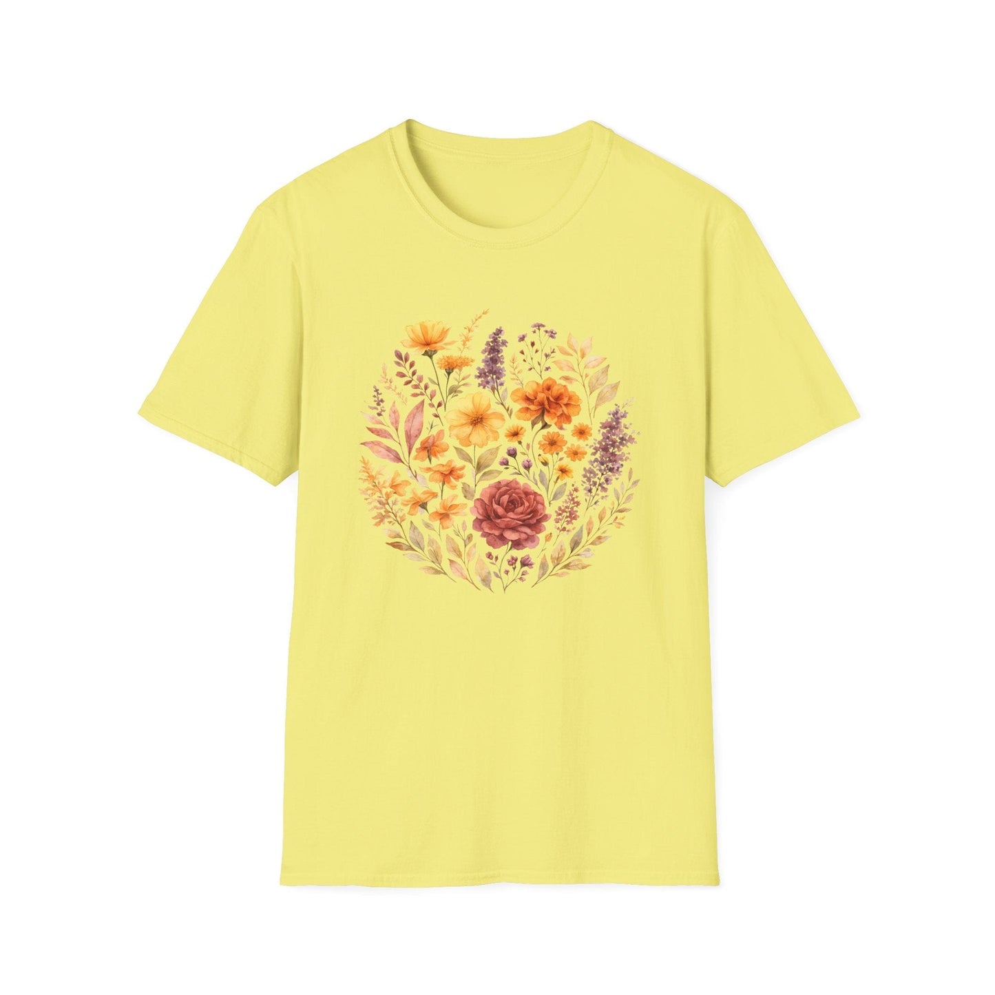 Soft Spring Floral Bouquet Shirt | Watercolor Wildflower Graphic Tee