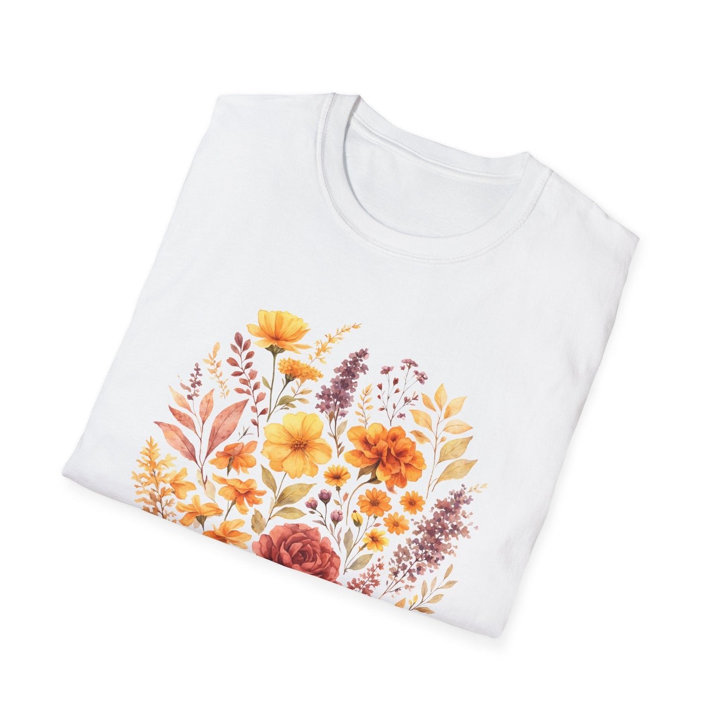 Soft Spring Floral Bouquet Shirt | Watercolor Wildflower Graphic Tee