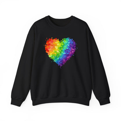 Rainbow Heart Love Shirt | Valentine Graphic Sweatshirt