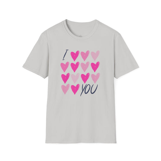I Love, Love, Love You Hearts Shirt | Valentine Graphic Tee