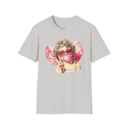 Peace Love Valentine Cupid Shirt | Bubblegum Angel Graphic Tee