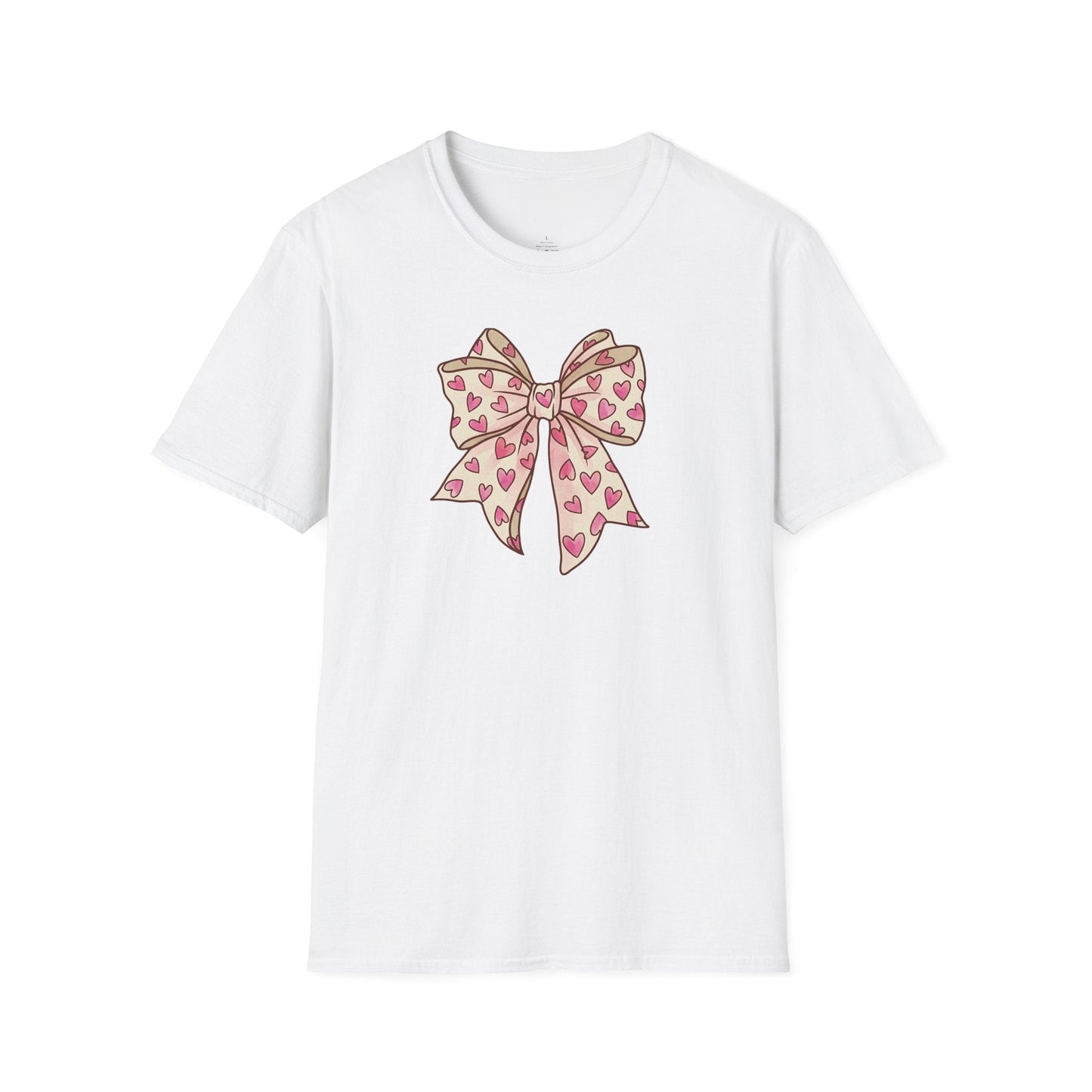 Pink Heart Bow Valentine Shirt | Cute Coquette Graphic Tee