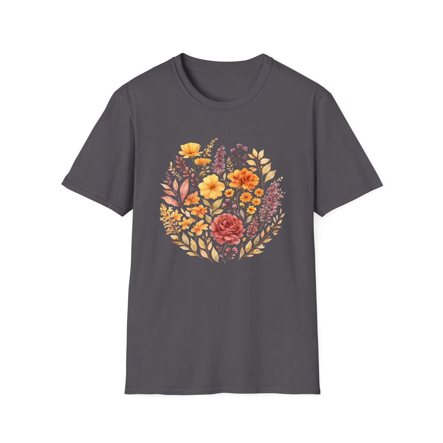 Soft Spring Floral Bouquet Shirt | Watercolor Wildflower Graphic Tee