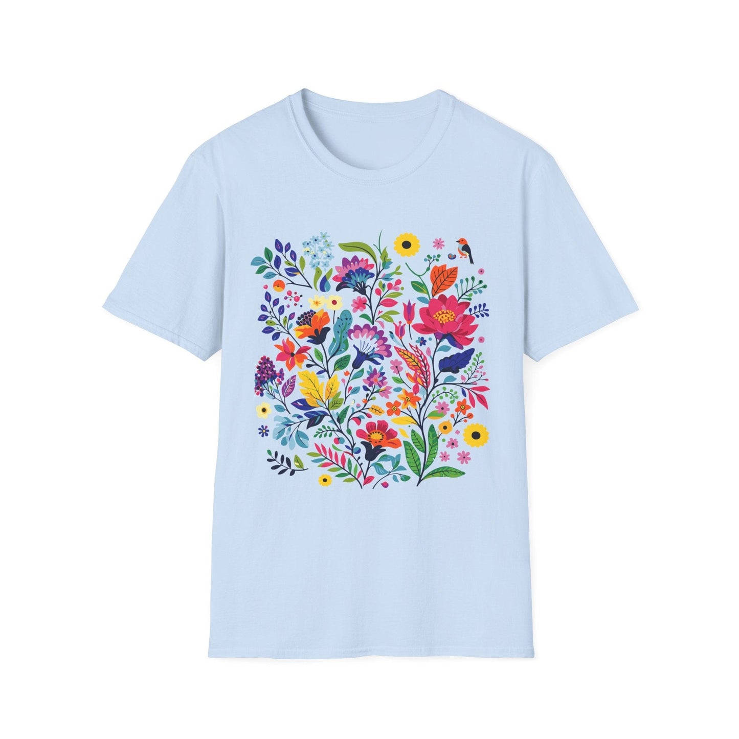 Bloom & Bright Spring Floral Shirt | Colorful Botanical Graphic Tee