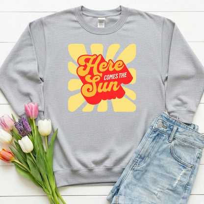 Here Comes the Sun – Retro Sunburst Sweatshirt