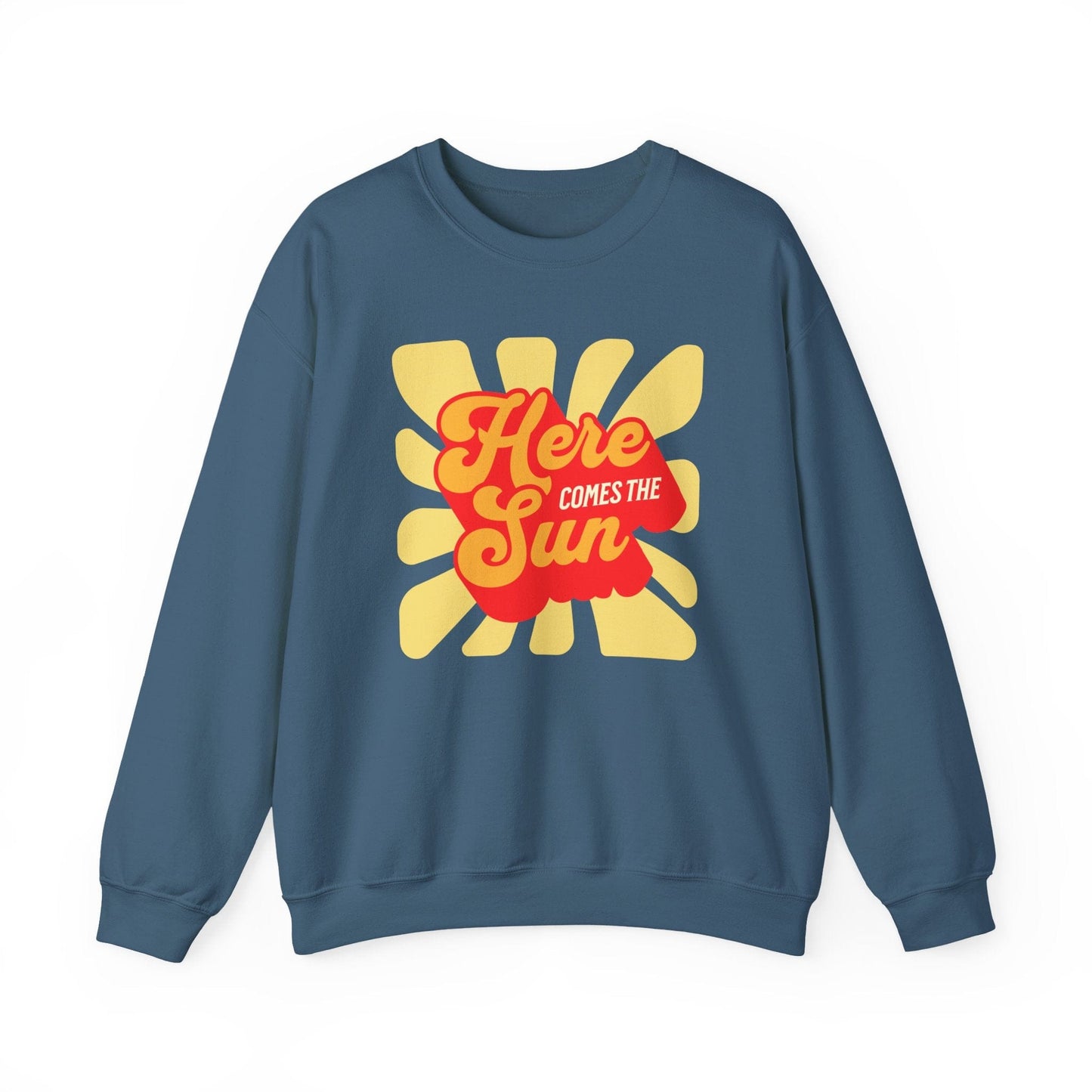 Here Comes the Sun – Retro Sunburst Sweatshirt