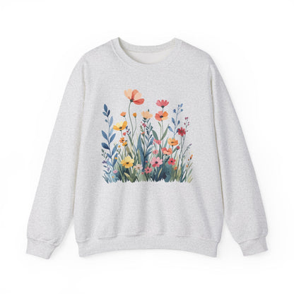 Wildflower Meadow Sweatshirt | Soft Spring Floral Design
