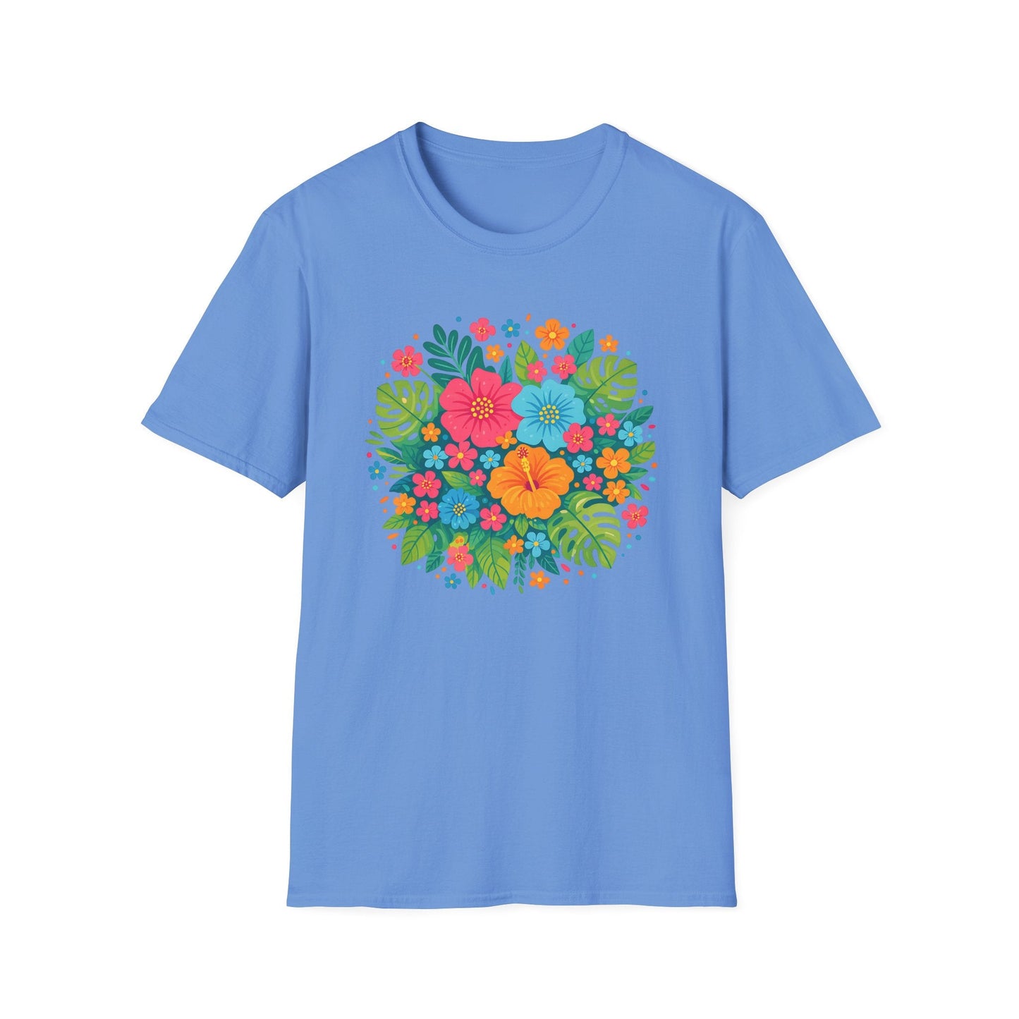 Tropical Bloom Floral Shirt | Bright Botanical Spring Design