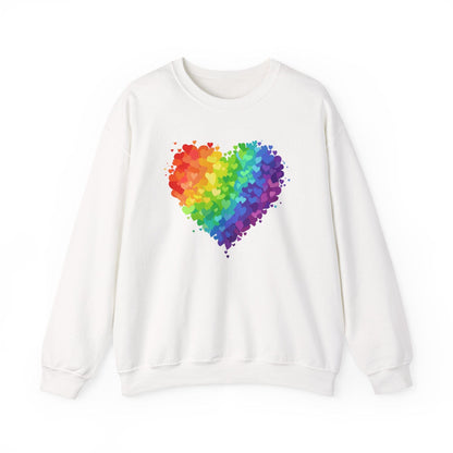 Rainbow Heart Love Shirt | Valentine Graphic Sweatshirt