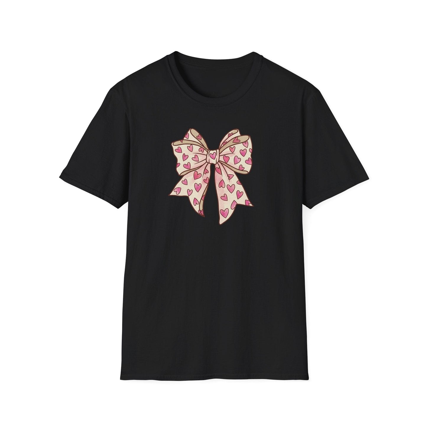 Pink Heart Bow Valentine Shirt | Cute Coquette Graphic Tee