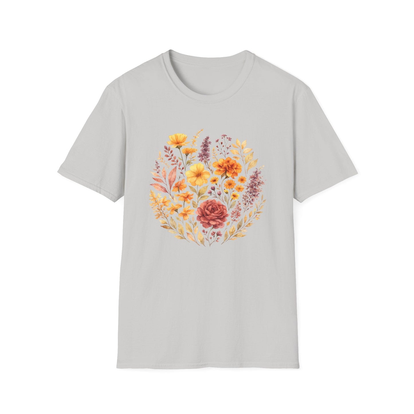 Soft Spring Floral Bouquet Shirt | Watercolor Wildflower Graphic Tee