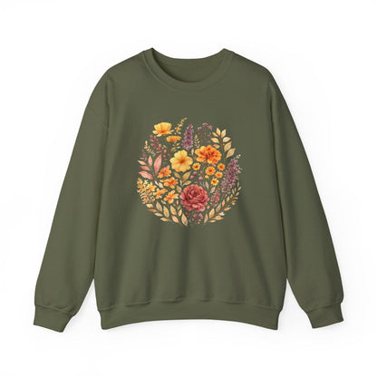 Soft Spring Floral Bouquet Shirt | Watercolor Wildflower Sweatshirt