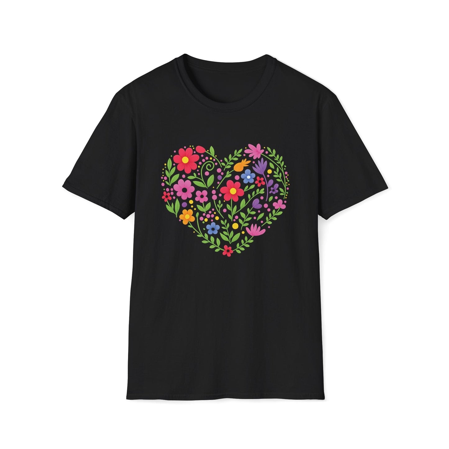 Floral Heart Garden Shirt | Colorful Wildflower Heart Tee