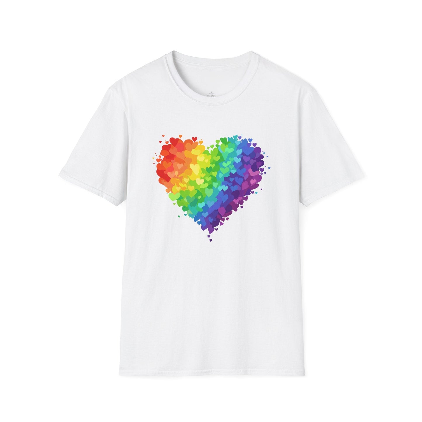 Rainbow Heart Love Shirt | Valentine Graphic Tee