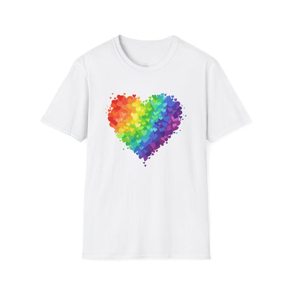 Rainbow Heart Love Shirt | Valentine Graphic Tee