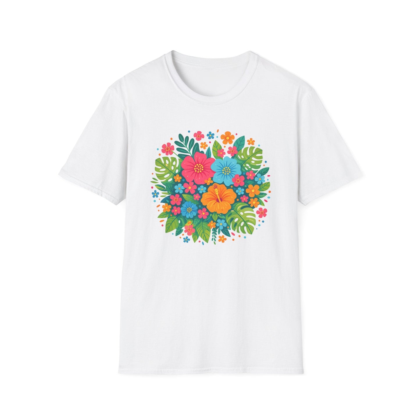 Tropical Bloom Floral Shirt | Bright Botanical Spring Design