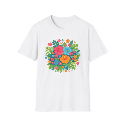 Tropical Bloom Floral Shirt | Bright Botanical Spring Design