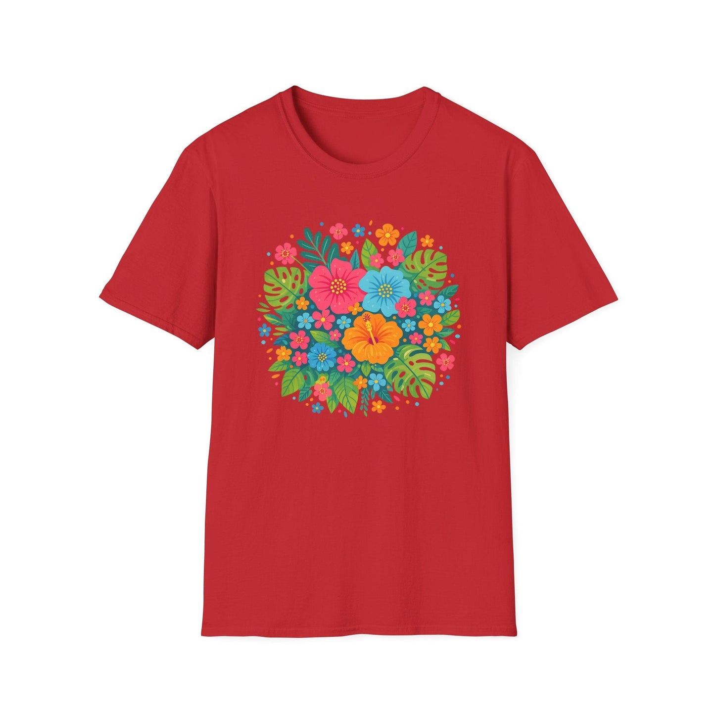 Tropical Bloom Floral Shirt | Bright Botanical Spring Design