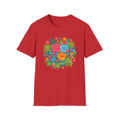 Tropical Bloom Floral Shirt | Bright Botanical Spring Design
