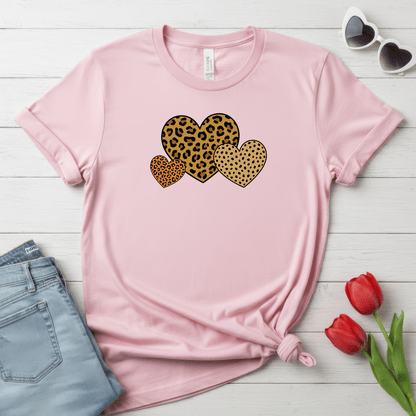 Leopard Heart Valentine Shirt | Trendy Animal Print Valentine Tee